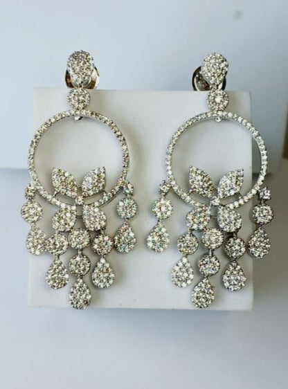 American Diamond Silver Ishani Dangler