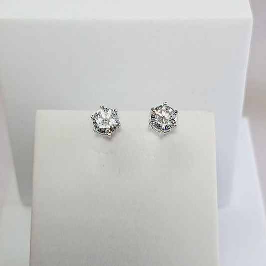 Ad Silver Jalpa Solitaire Studs 