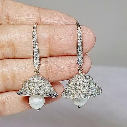 Silver Mela Jhumkis
