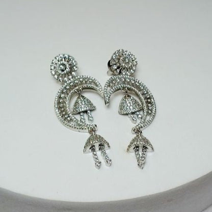 Silver Pahal Jhumkis
