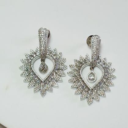 American Diamond Silver Rahi Dangler