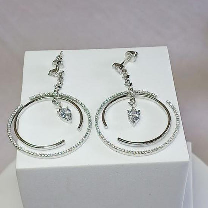 Silver Rajvi Chandbalis