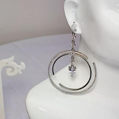 Silver Rajvi Chandbalis