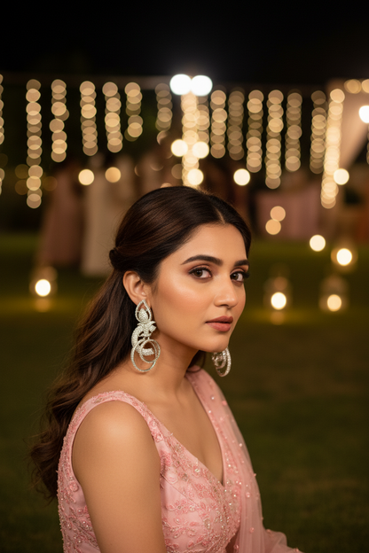 Silver Rayka Danglers