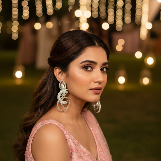 Silver Rayka Danglers