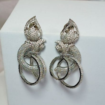 Silver Rayka Danglers