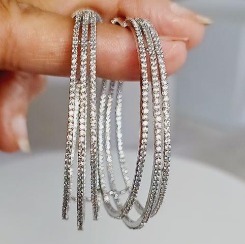 Silver Sahana Hoops