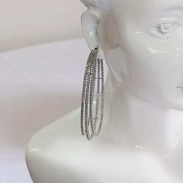 Silver Sahana Hoops