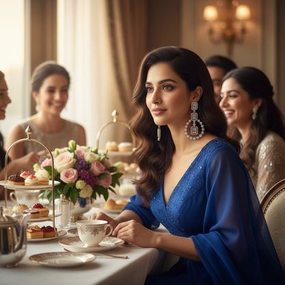 Silver Saira Dangler