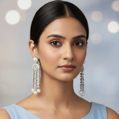 AD Silver Shyla Dangle Earrings