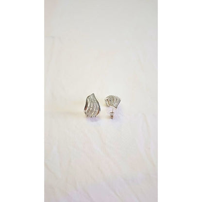 Silver Sweany Diamond Bali Earrings