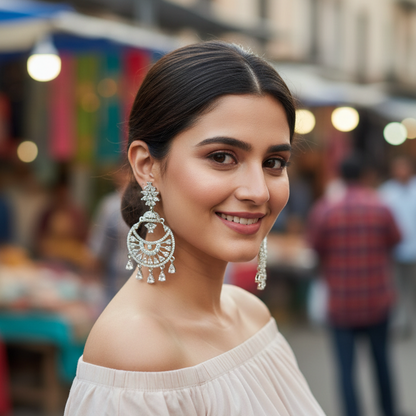 Silver Tanyaa Chandbalis