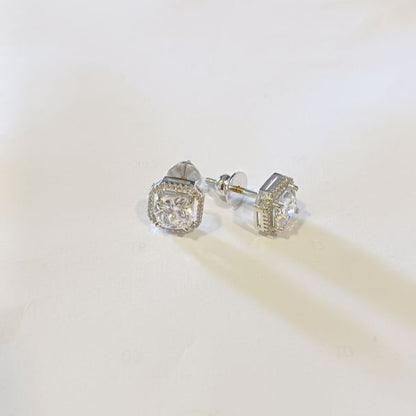 Silver Tisya Diamond Studs