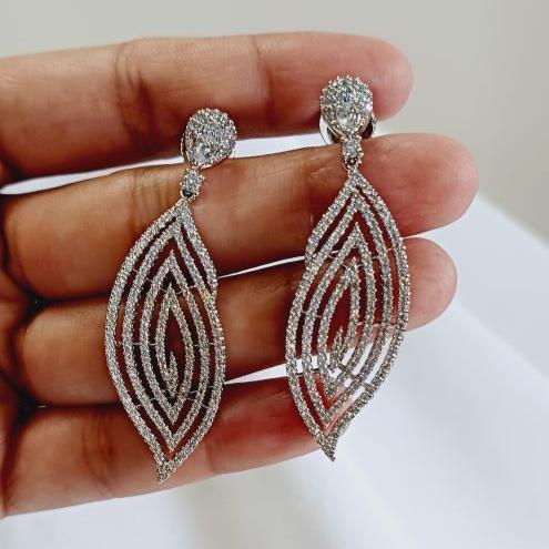 AD Silver Umika Dangle Earrings