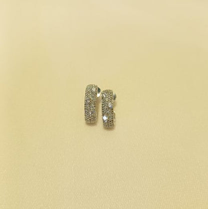 American Diamond Silver Vedika Bali Earrings