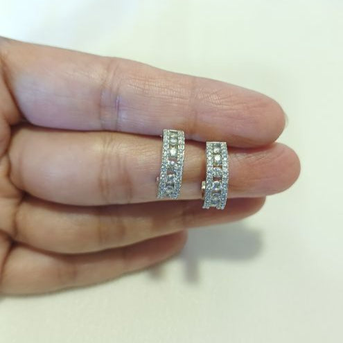 Silver Zue Diamond Balis
