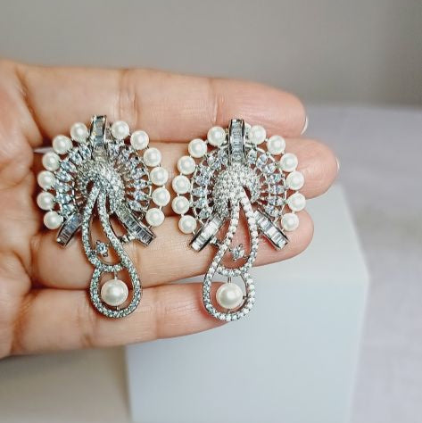 Silver Miraya Studs