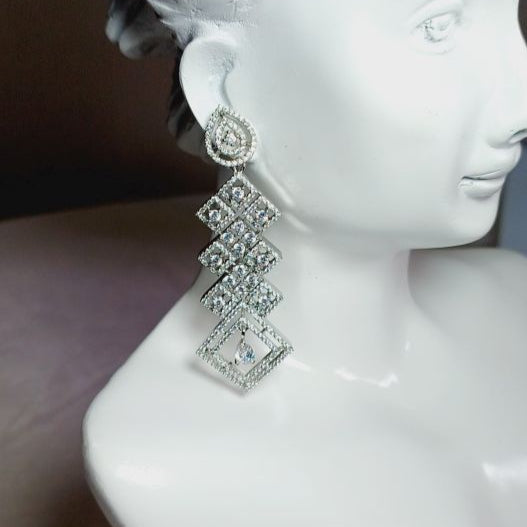 Silver Savani Dangle Earrings