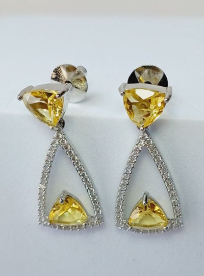 Yellow Anna Drop Silver