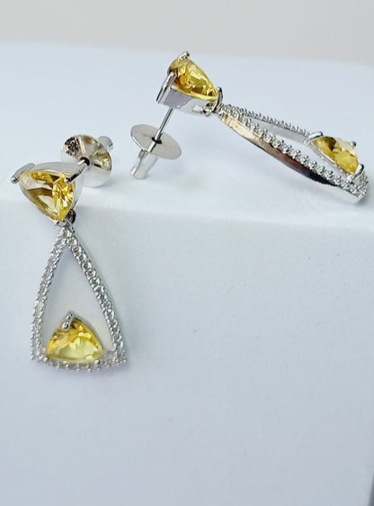Yellow Anna Drop Silver